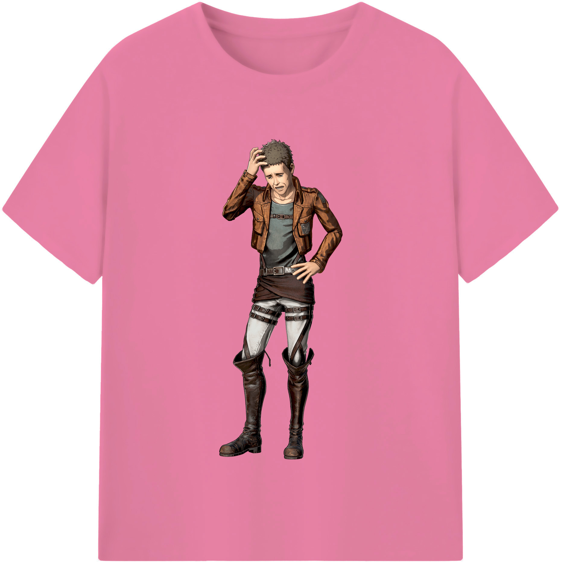 （画像用） 進撃の巨人 Attack on Titan 綿100％半袖Tシャツ（フロントプリント）